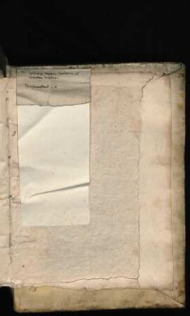 Papierfahne (eingeklappt) mit Signatur und Titelvermerk (18. Jh.)