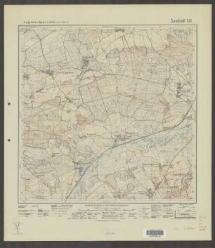 551 Sandizell ; Topographische Karte von Bayern 1:25.000 [Positionsblätter]