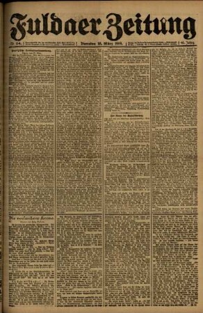 Ausgabe vom Dienstag, den 18. März 1919.