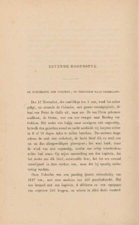 Zevende hoofdstuk. De schipbreuk der Colombo, en terugreis naar Nederland