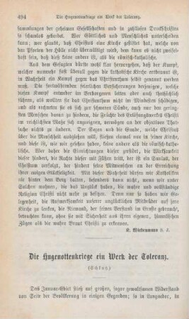 494-516 Die Hugenottenkriege ein Werk der Toleranz : Schluß