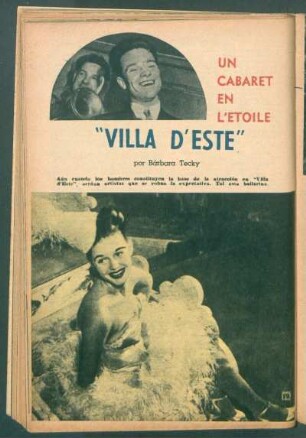 "Villa d'Este", un cabaret en L'Étoile