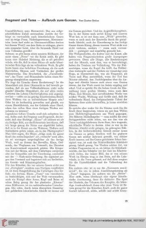 52: Fragment und Torso : Aufbruch zum Ganzen
