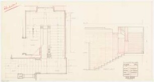 Park Hotel, Posen: Haupttreppe: Grundriss, Schnitt 1:20