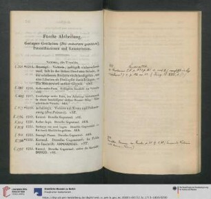 Fünfte Abtheilung. Geringe Gottheiten (Dii minorum gentium), Personificationen und Katasterismen