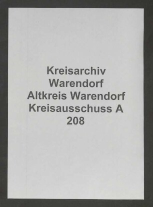 Schulden des Amtes Sassenberg, Spez.