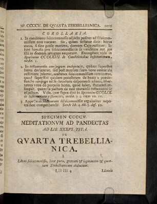 1005-1012, Sp. 405. De Quarta Trebellianica