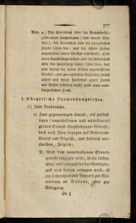 577-584, I. Bürgerliche Verwendungslehre.