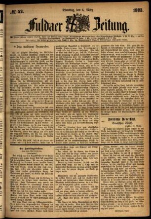 Ausgabe vom Dienstag, den 06. März 1883.