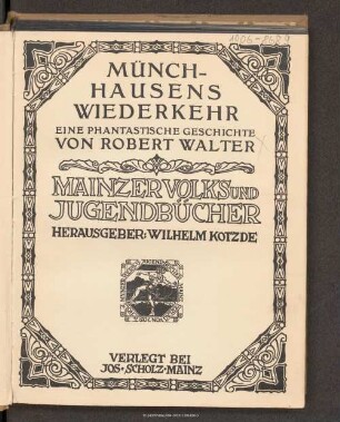 Münchhausens Wiederkehr : eine phantastische Geschichte