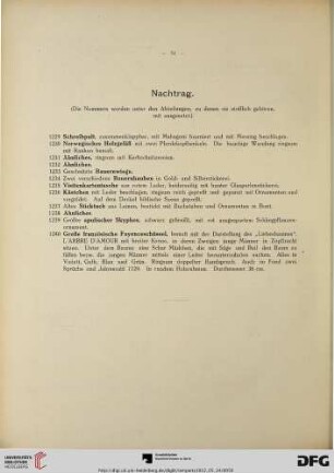 Nachtrag (Nr. 1229-1240)