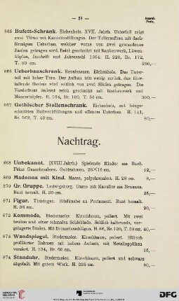 Nachtrag (Nr. 868-874)