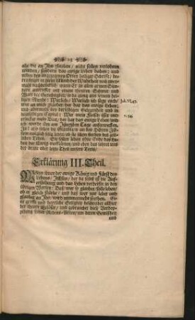 Erklärung III. Theil