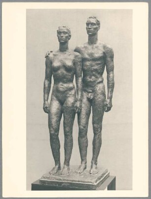 Entwurf Menschenpaar, 1936, Bronze
