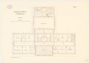 Landgericht, Saarbrücken: Grundriss 1. OG 1:100