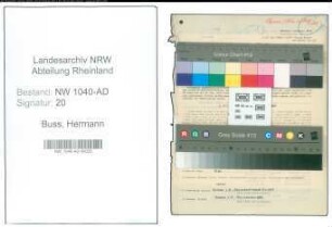 Entnazifizierung Hermann Buss , geb. 08.12.1895 (Bueroangestellter)