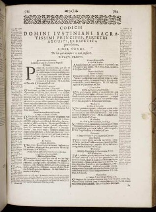 Codicis [...] Liber Nonus. De his qui accusare non possunt.