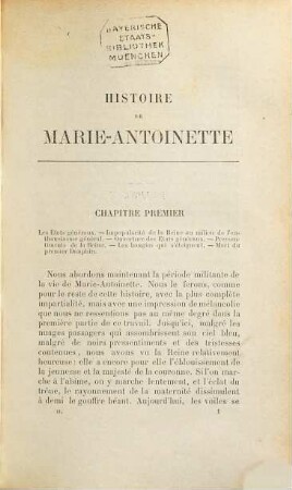 Histoire de Marie-Antoinette, 2