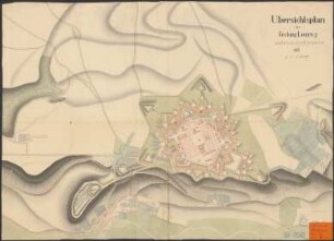 Uebersichtsplan der Festung Longwy : während der Occupation 1815