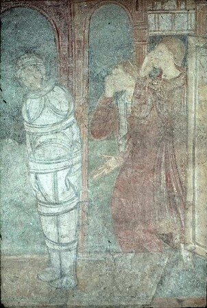 4. Bildfeld von Osten: Die Auferweckung des Lazarus