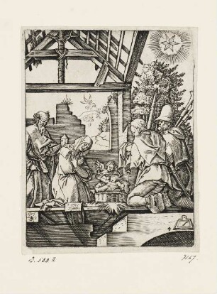 Geburt Christi, Blatt 5 der Folge "Passion Christi"