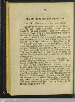 Wie Dr. Eisele auch eine Festrede hält