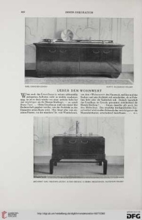 38: Ueber den Wohnwert