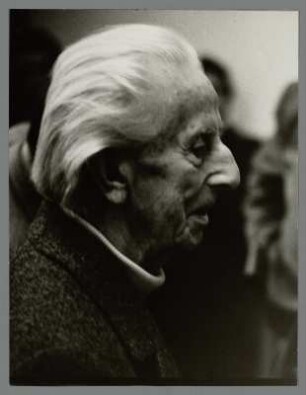 Hermann Glöckner : Portrait des Künstlers Hermann Glöckner an seinem 95. Geburtstag im Kupferstich-Kabinett Dresden