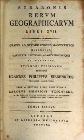 Strabonis Rervm Geographicarvm Libri XVII. 6