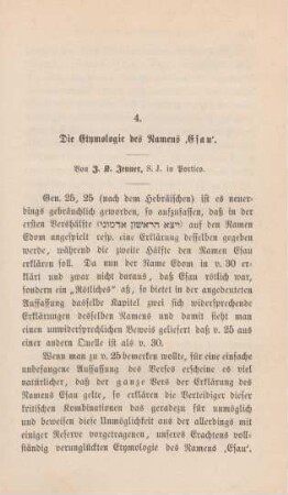 649-651 Die Etymologie des Namens "Esau"