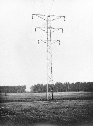 100000-Volt-Leitung (Elektrowerke AG) : Technikgeschichte | Elektrotechnik | Erzeugung elektrischer Energien | Die mitteldeutsche Fernstromversorgung der Elektrowerke AG