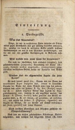 Handbuch der Arzneimittellehre in katechet. Form