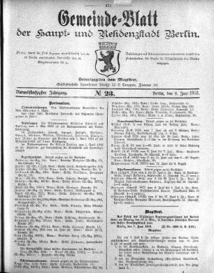 1913,23: No. 23, 8. Juni 1913