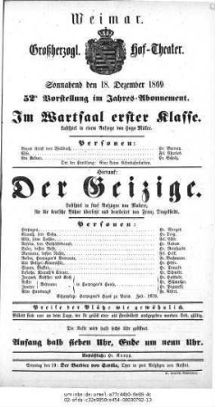 Der Geizige