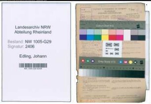 Entnazifizierung Johann Edling , geb. 16.07.1888 (Bahnsekretaer)