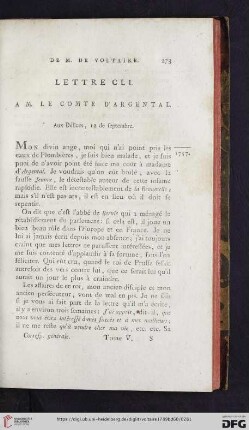 (Lettre CLI - CLX)