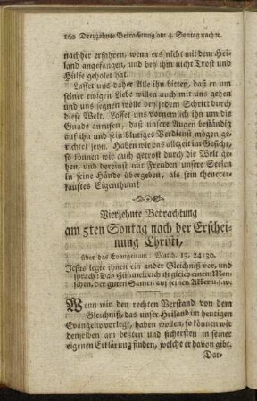 Vierzehnte Betrachtung am 5ten Sontag nach Erscheinung Christi, [...]