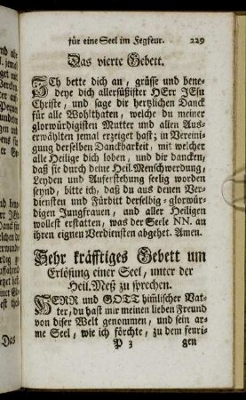 Sehr kräfftiges Gebett um Erlösung einer Seel, unter der Heil. Meß zu sprechen