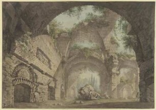 Römische Ruinenhalle: die Konstantinsbasilika
