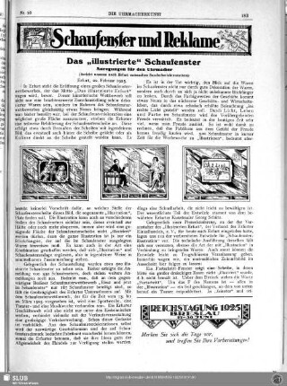 Schaufenster und Reklame