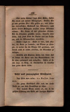 Acht und zwanzigster Abschnitt.