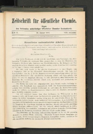 Heft II. 30. Januar 1902.