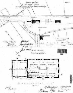 Ebersbach (Fils): Empfangsgebäude Lageplan,Grundriss