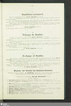 Xb. Exchange of Doubles