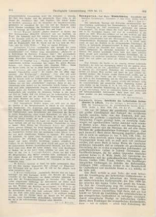 302-305 [Rezension] Jannasch, Wilhelm, Geschichte des Lutherischen Gottesdienstes in Lübeck
