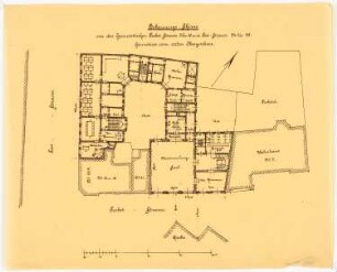 Geschäftshaus Probststraße/Poststraße, Berlin-Mitte: 1. Entwurf: Grundriss 1. OG