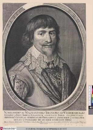 Theodoro ab Weerdenburgio [Porträt des Theodor van Weerdenburg]