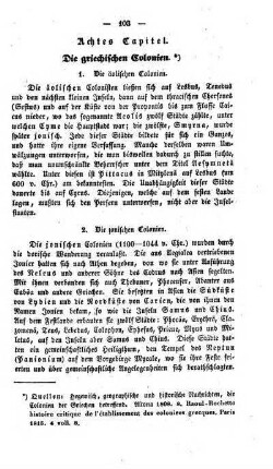 Achtes Kapitel. Die griechischen Colonien