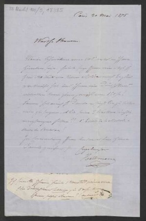 Brief an B. Schott's Söhne : 20.05.1875