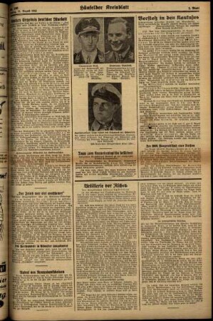Zweite Ausgabe vom Freitag, den 21. August 1942.